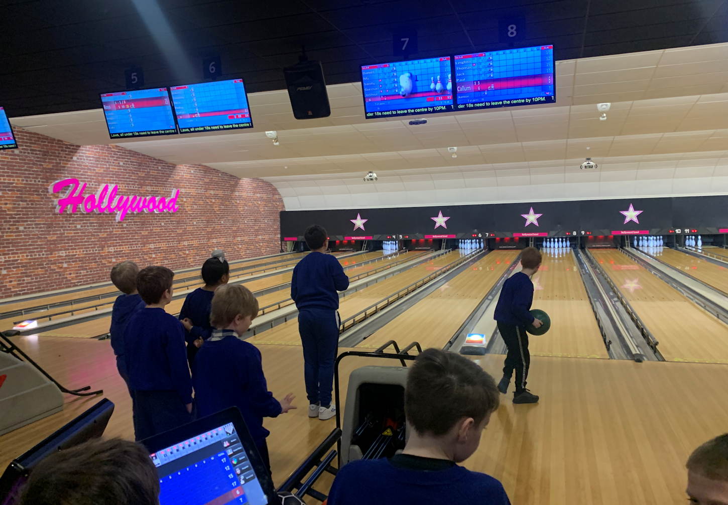 Juniors at the Ten Pin Bowling 