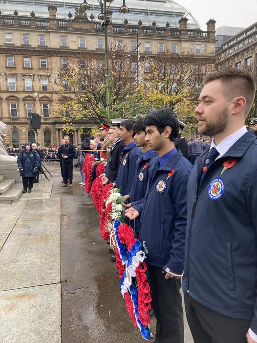 Wreath Bearers at the Cenotaph in George Square